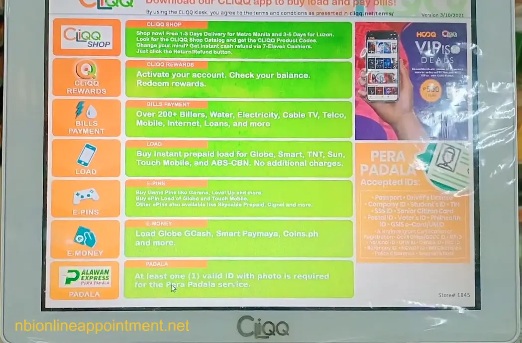 NBI clearance CLiQQ Kiosk guide