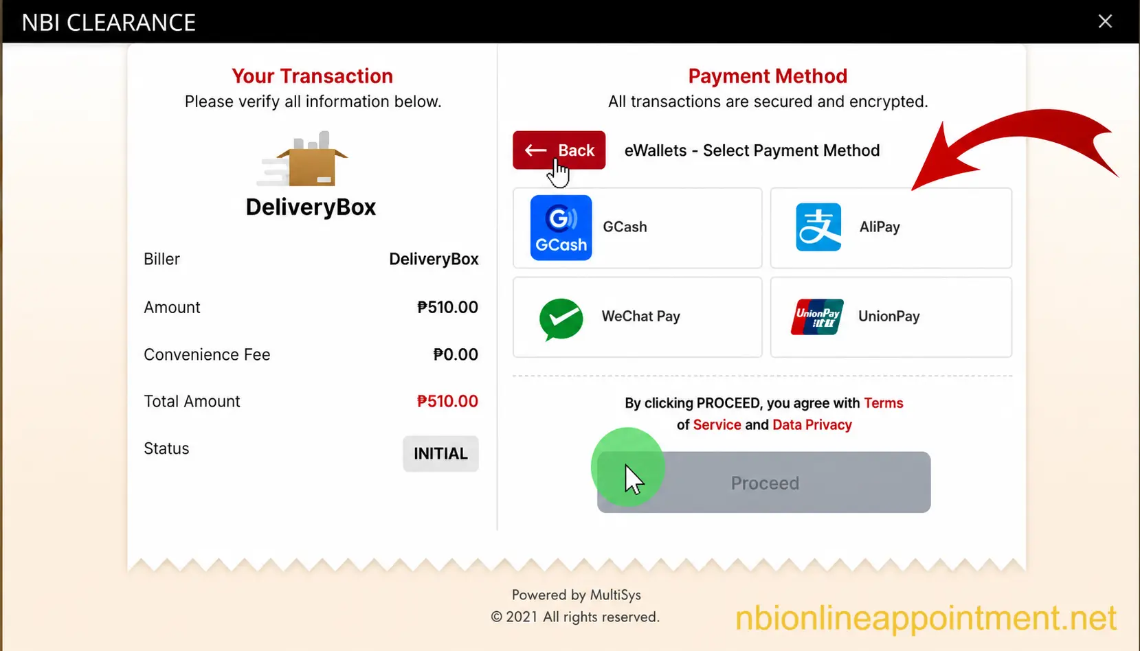 NBI Clearance Renewal payment methods
