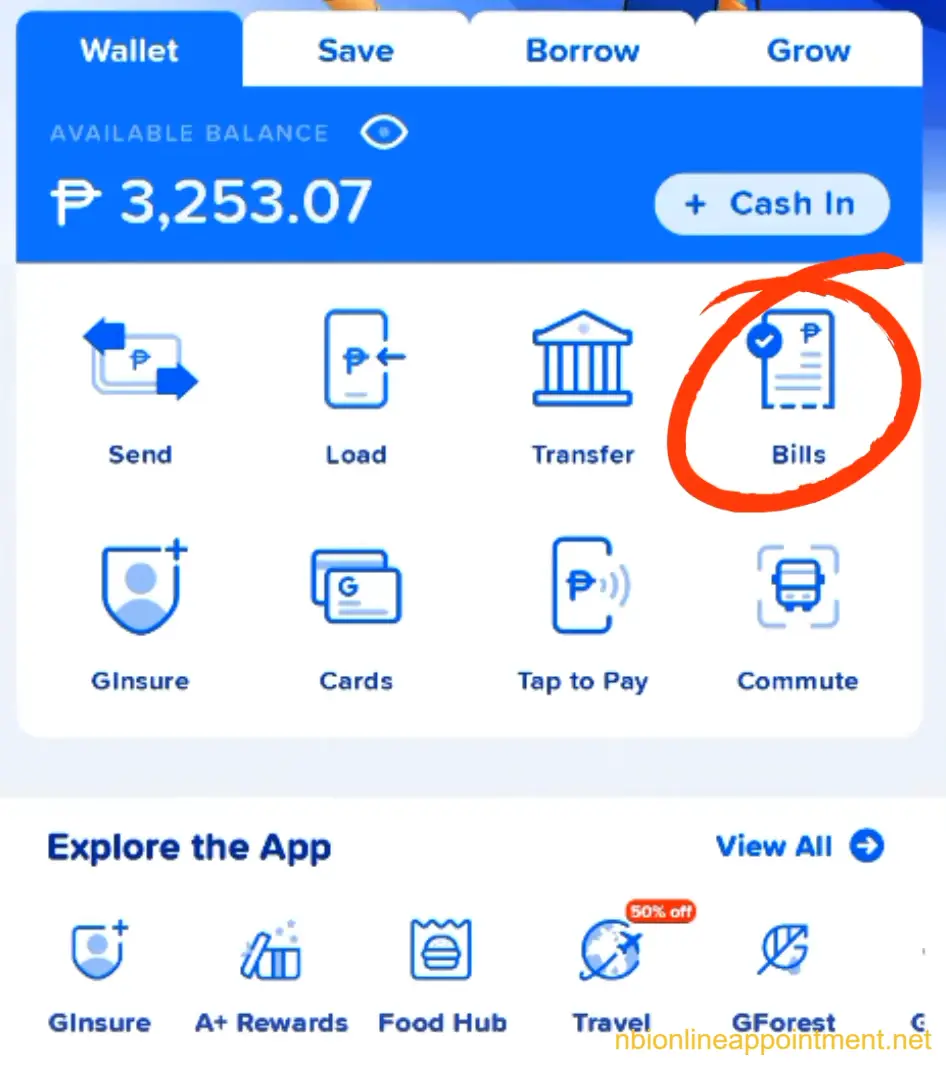 NBI Clearance Payment using GCash
