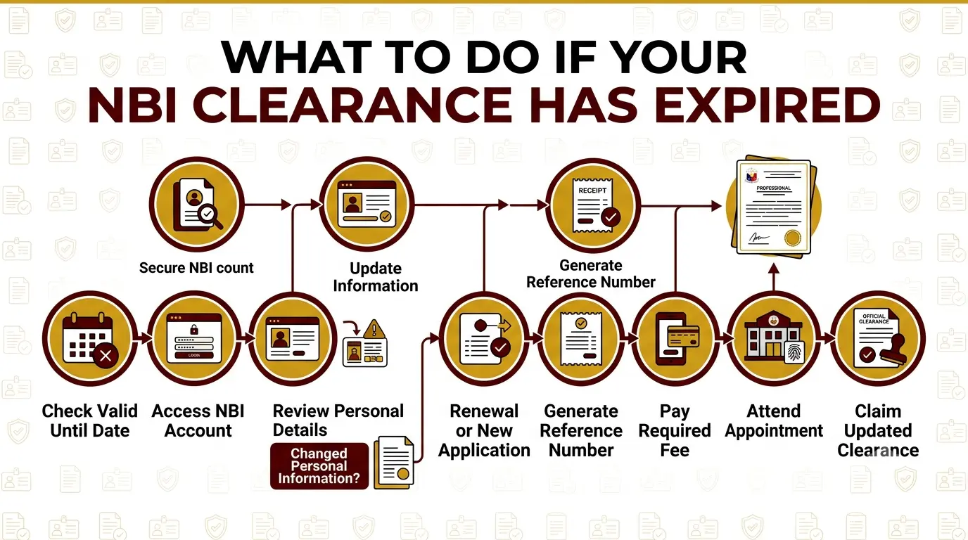 Steps after NBI clearance expiry